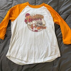 Vintage retro International Harvester Transtar Rose Trucker Raglan Graphic Tee
